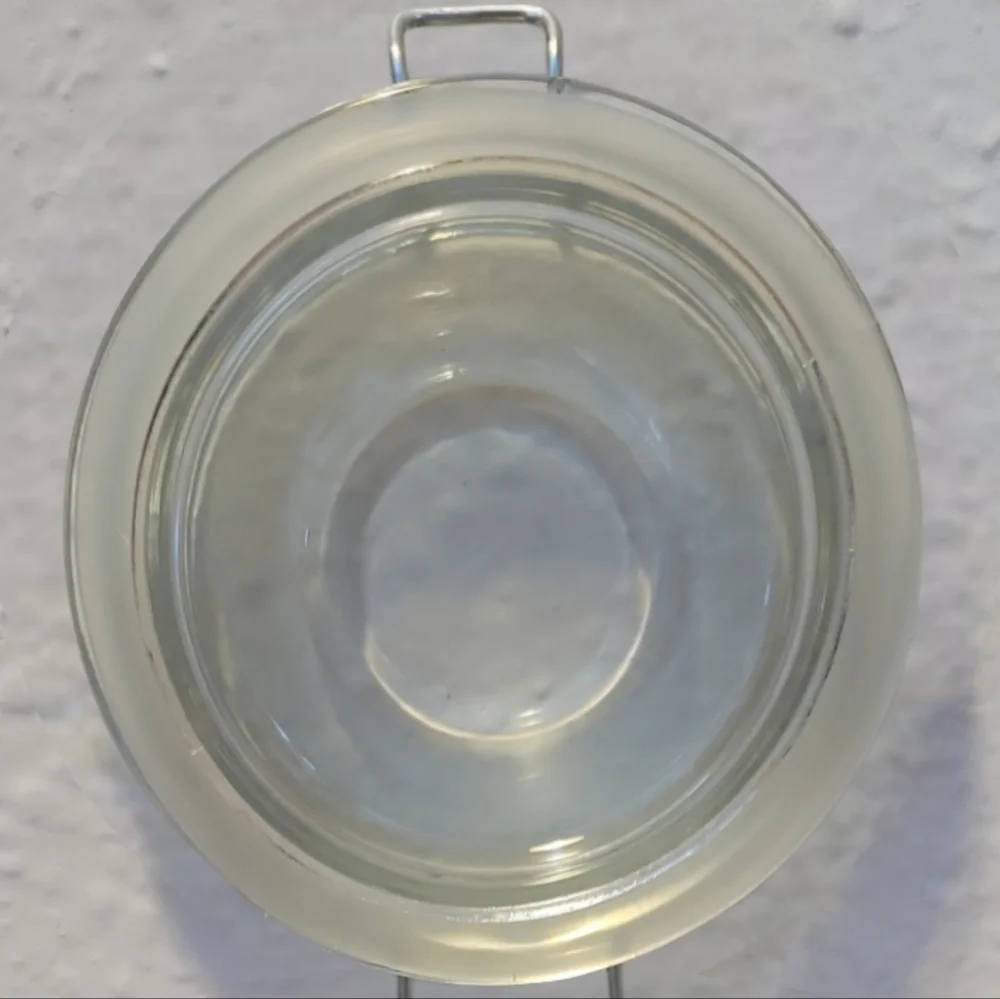 Vtg Apothecary Canister Glass Jars Container Joy Christmas